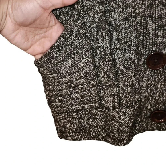 Michael Kors Women Brown Cotton Collared Button Knitted Cardigan Sweater Size M - Picture 5 of 8